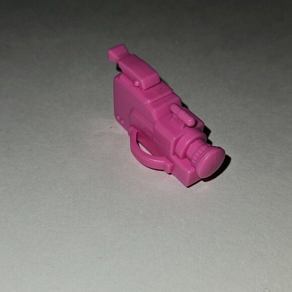 3 Barbie Doll Size Camera Lot Video Camera Camcorder Pink Purple Orange Mattel - Picture 4 of 7